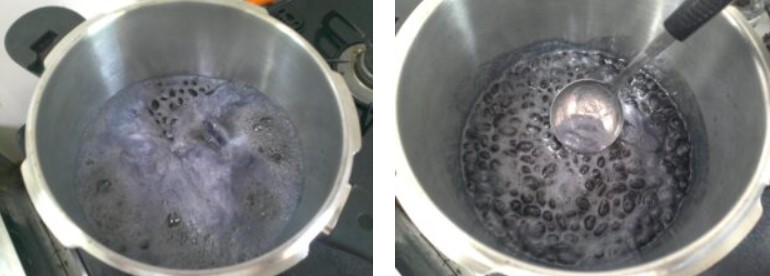 圧力鍋で黒豆が簡単に作れる